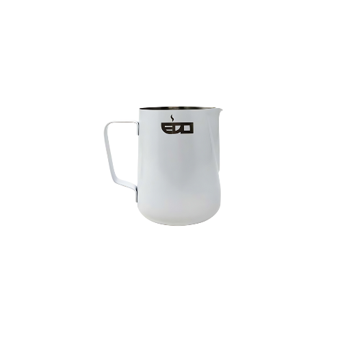 Edo Pitcher Wit - Professionele RVS Melkkan voor Barista's
